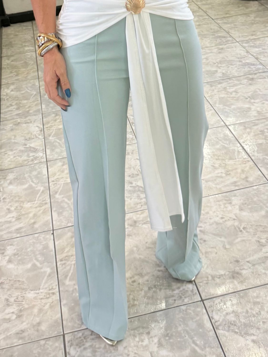 Mint, White Or Black Pant