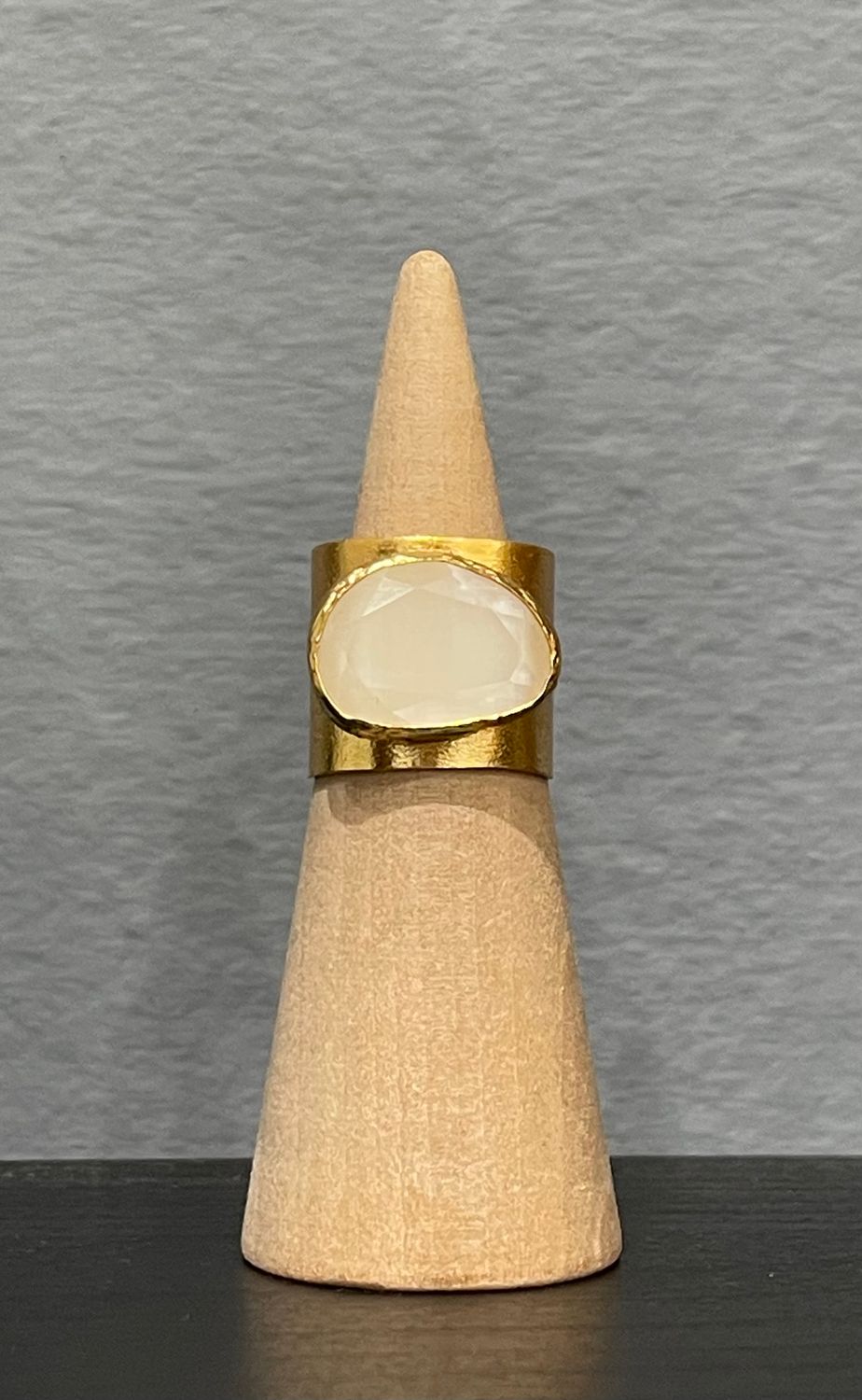 White, Turquoise or Black Turkey Ring