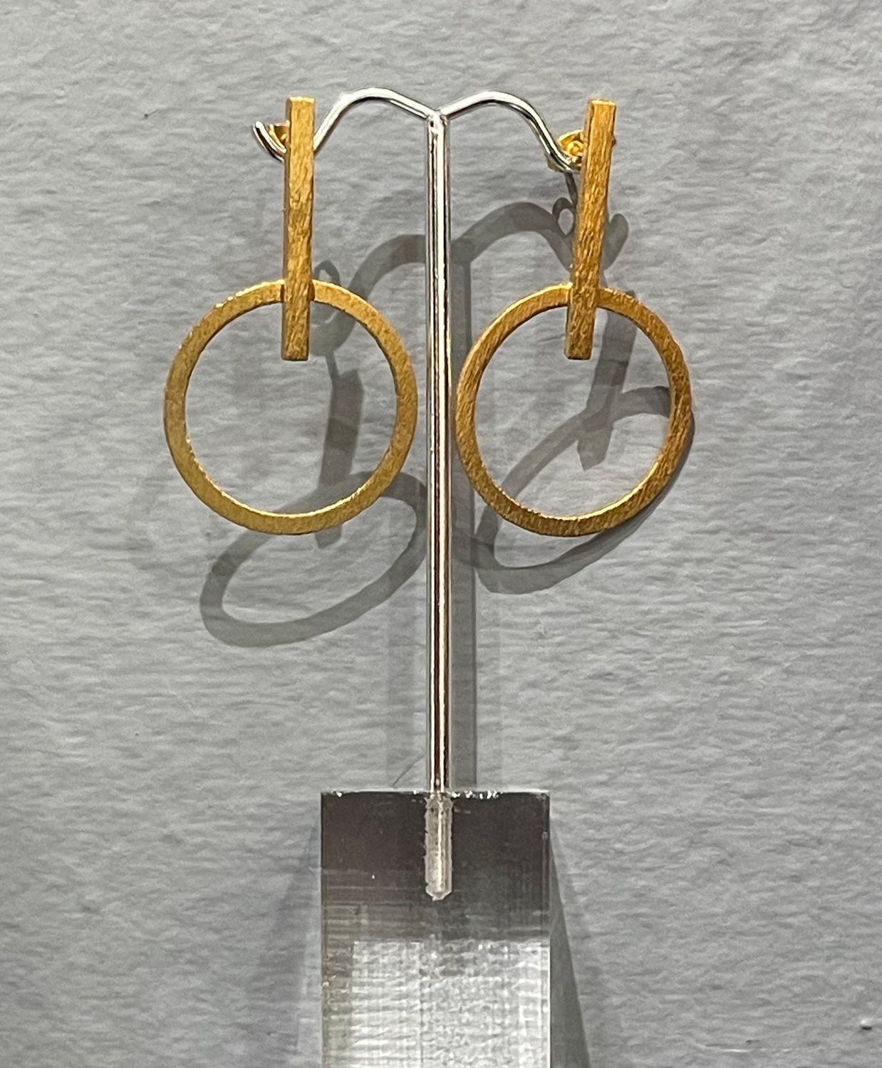 Gold or Silver Circle Turkey Earrings