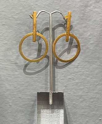 Gold or Silver Circle Turkey Earrings