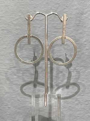 Gold or Silver Circle Turkey Earrings