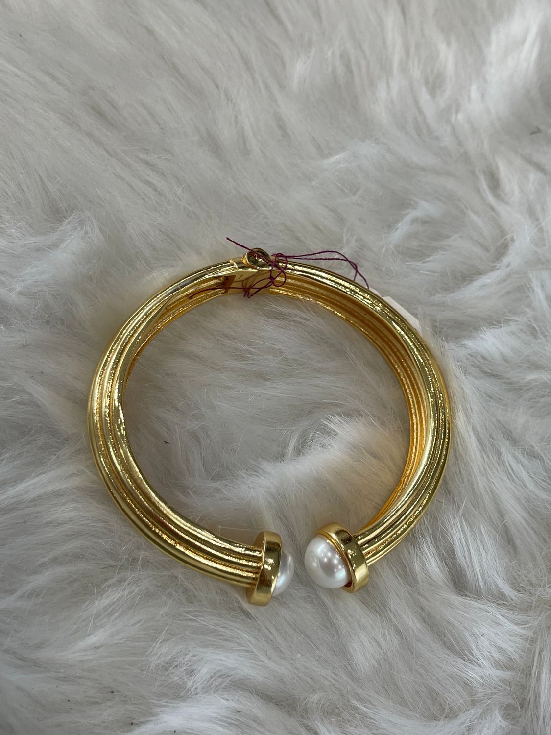 Gold Pearl Detail Bracelet