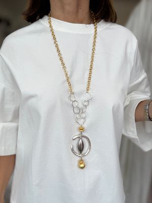 Two Tone Turkey Necklace