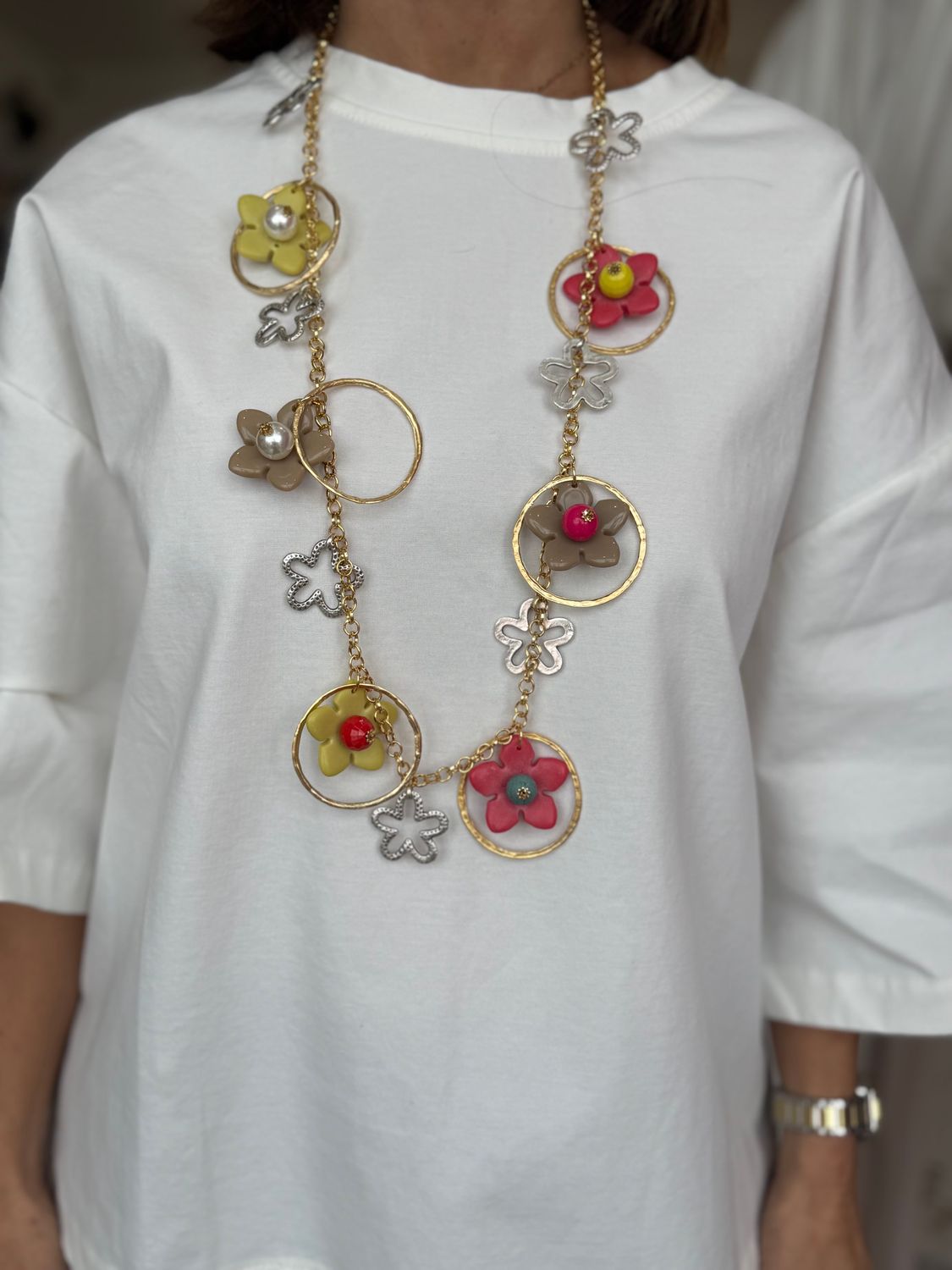 Flower Detail Turkey Necklace