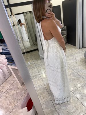 Off White Embroided Dress