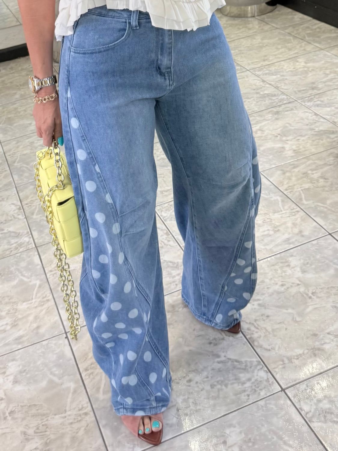 Washed Polka Dots Jean