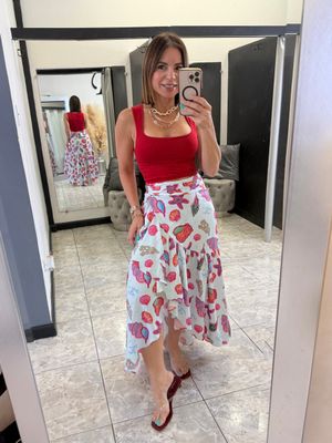 Mar Azul Wrapped Skirt