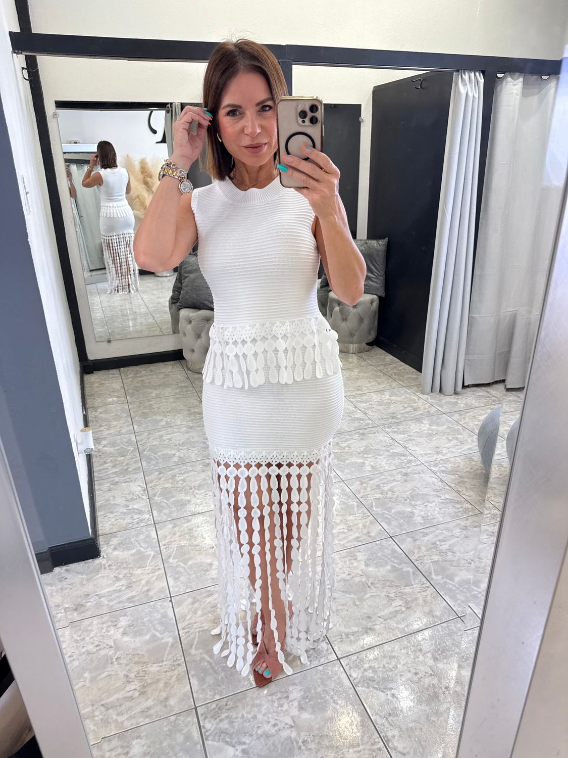White Summer Skirt Set