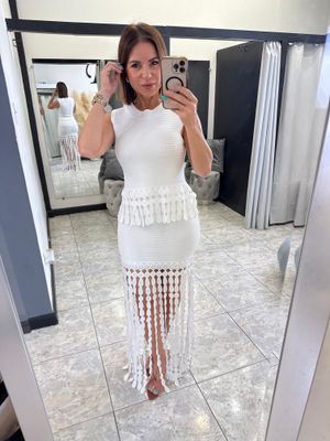White Summer Skirt Set