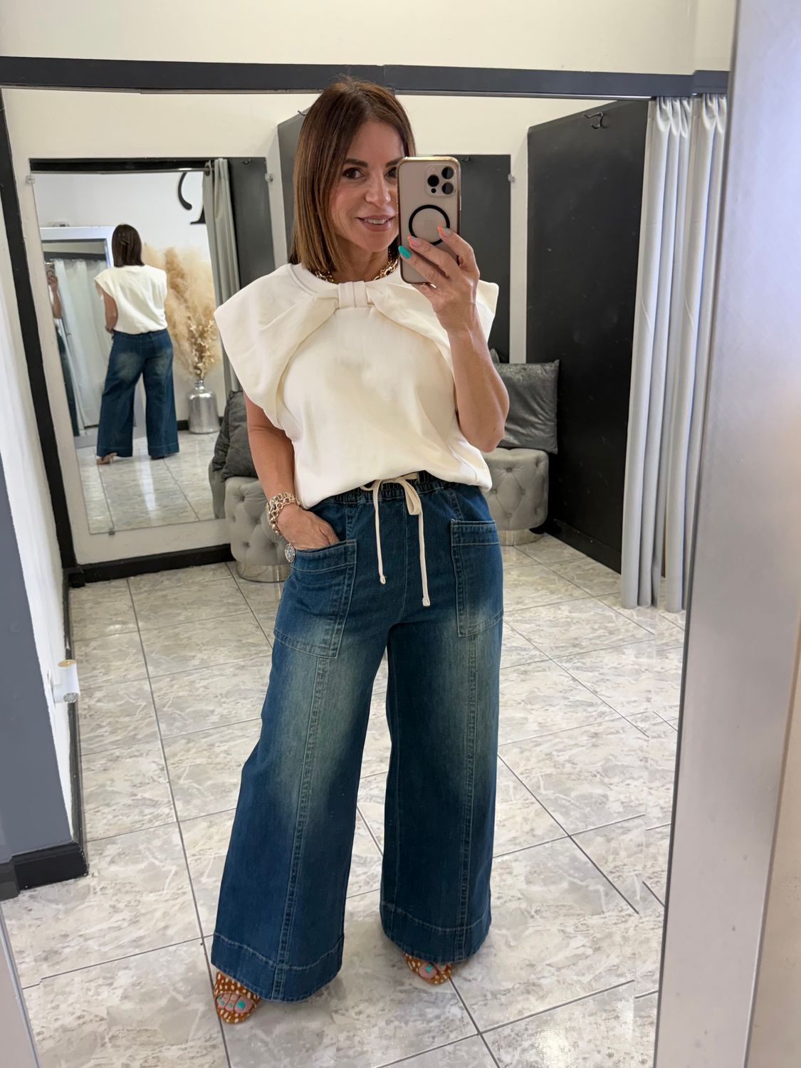 Cream Bowl Detail Top