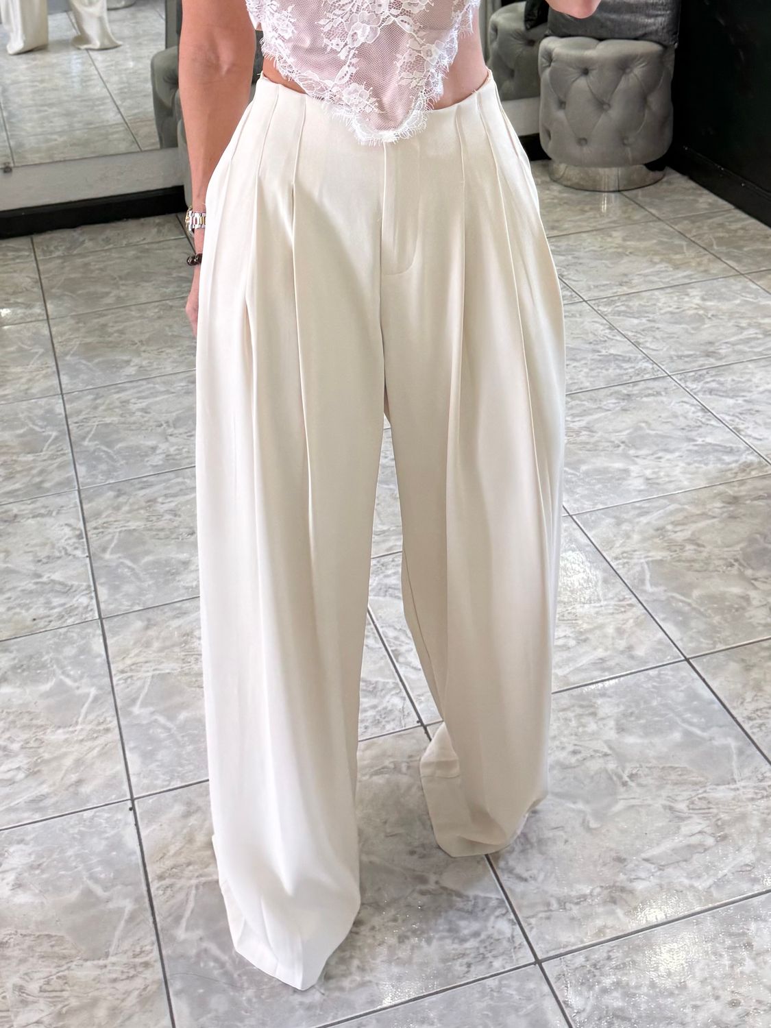 Cream Or Black Pants