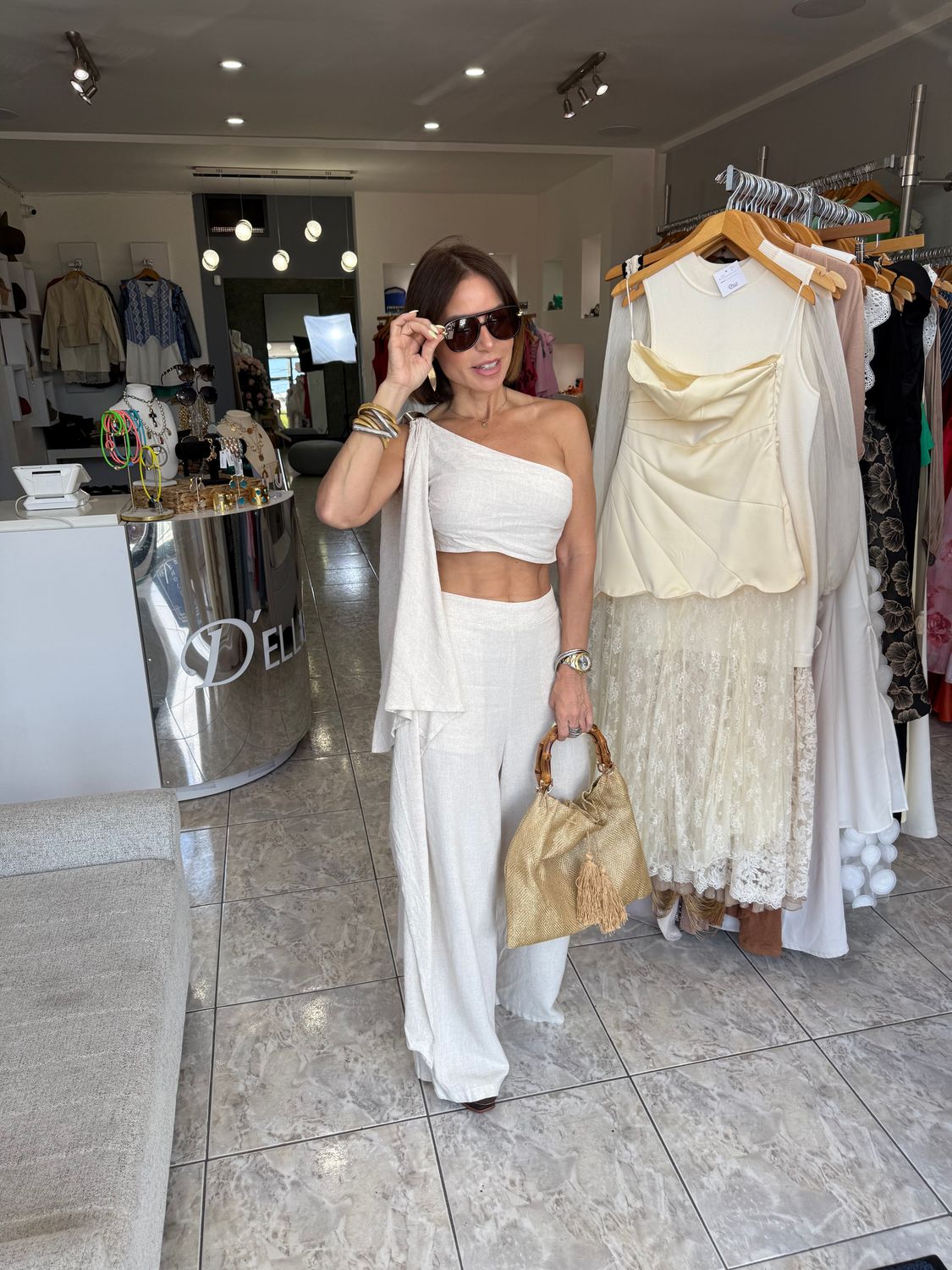Oatmeal/ Cream Pant Set
