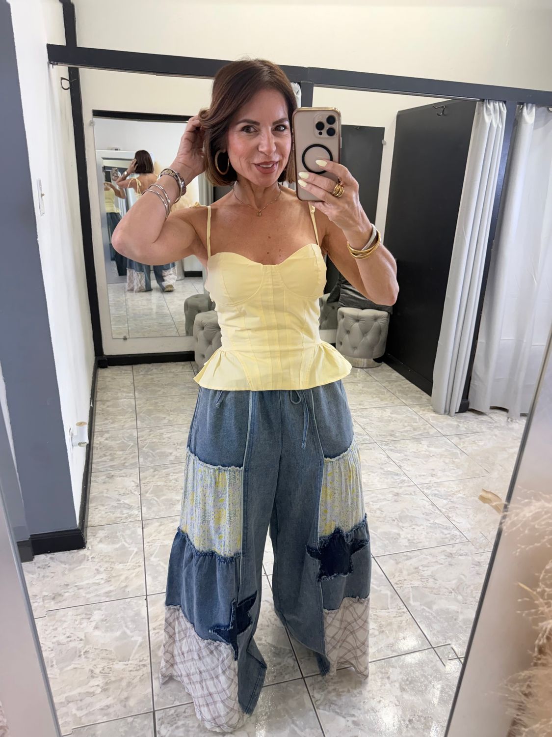 Butter Yellow Or White Corset Top