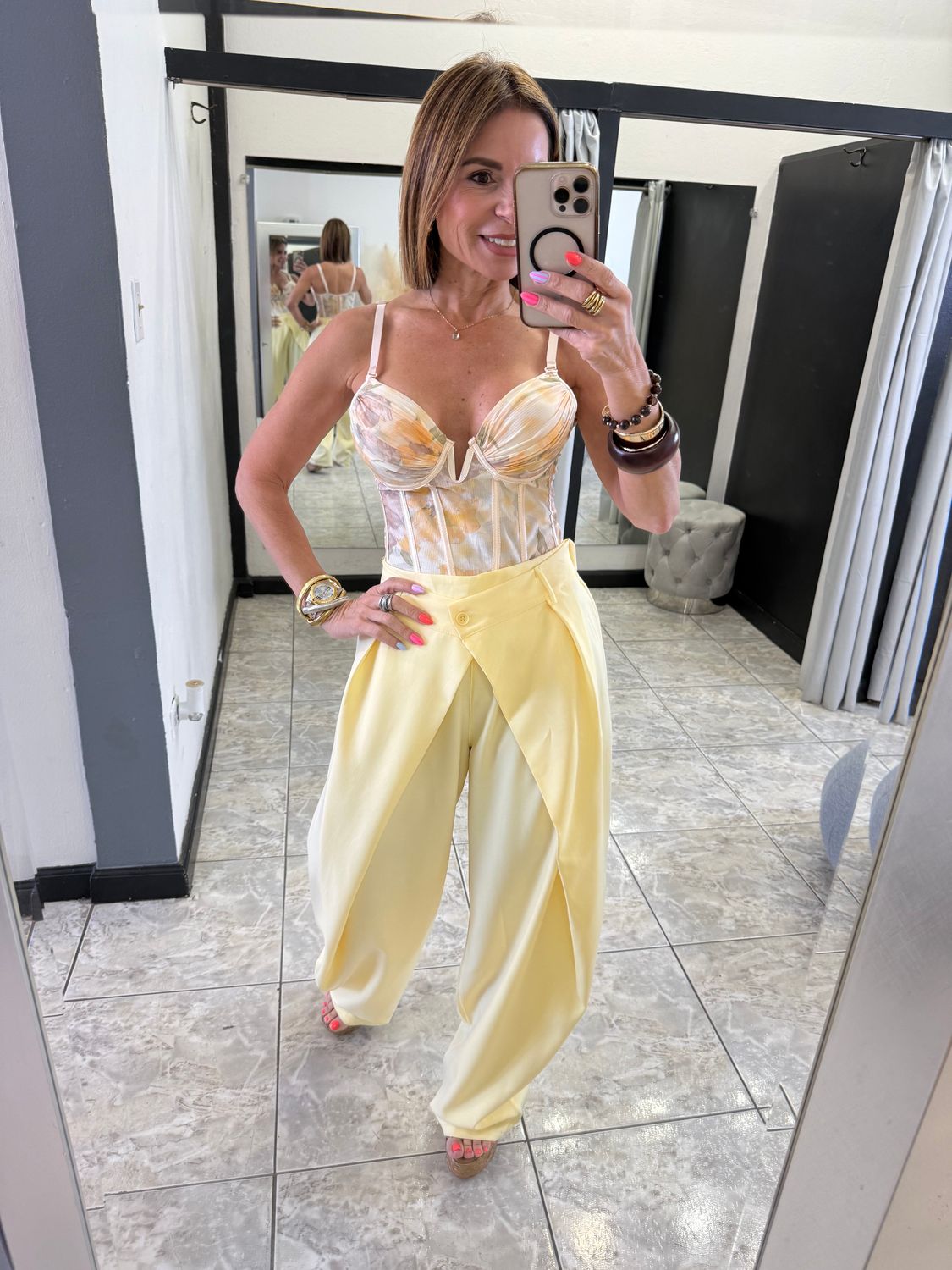Summer Butter Yellow Corset