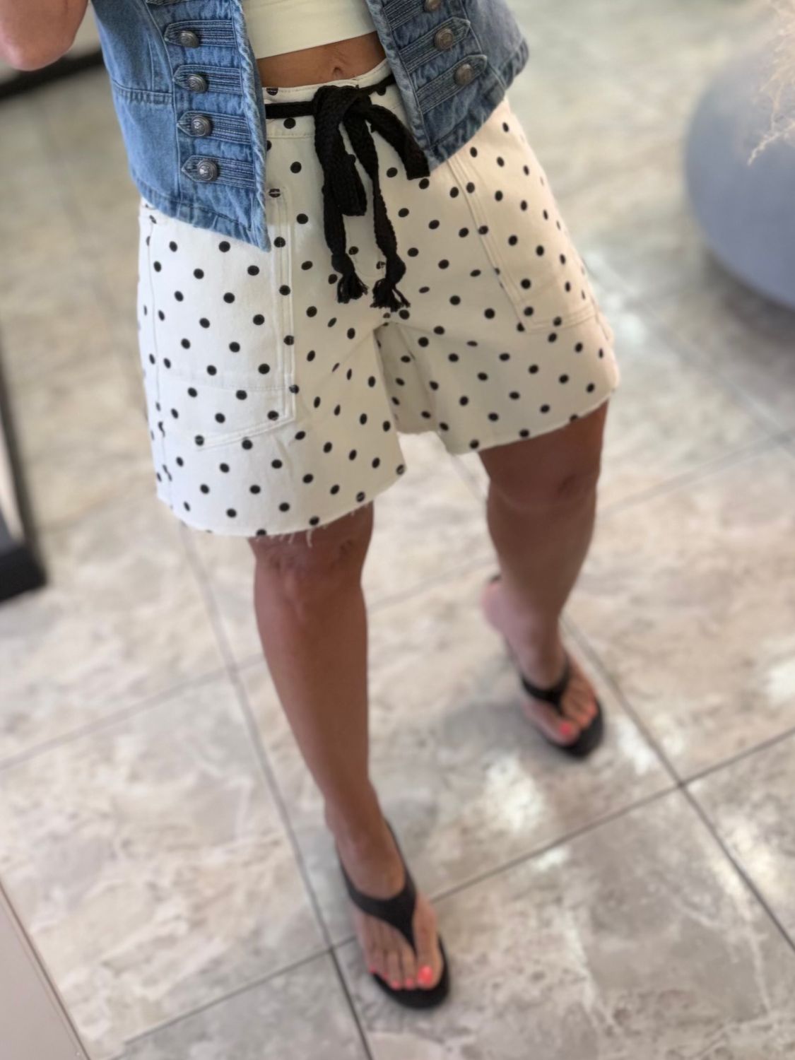 Ivory Black PD Detail Short