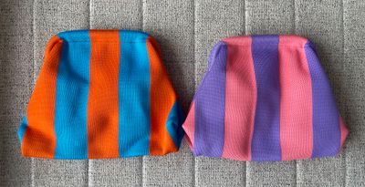 Blue, Purple, White Or Camel Summer Clutch