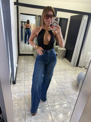 Ivory Or Black Gold Detail Bodysuit