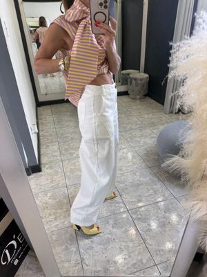 White Barrel Jeans