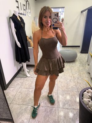 Chocolate Or Black Romper/mini Dress