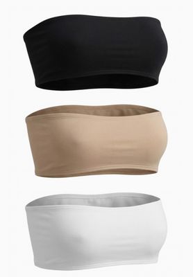 White, Black Or Taupe Tube Top