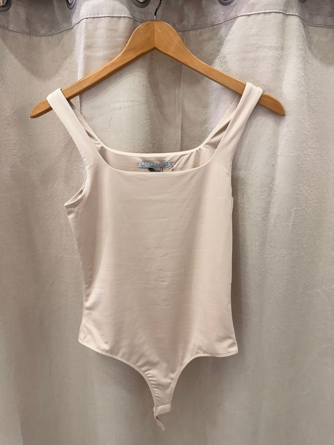 Cream Basic Bodysuit