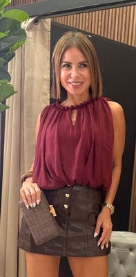 Ivory Or Wine Bubble Top