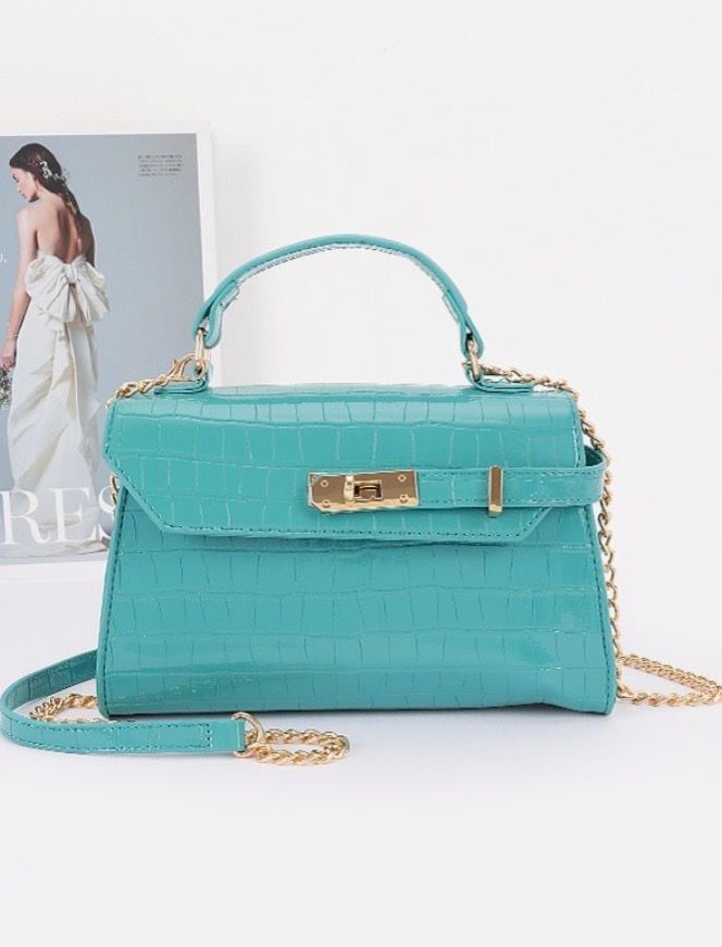 Turquoise, Red Or Silver Crossbody Bag