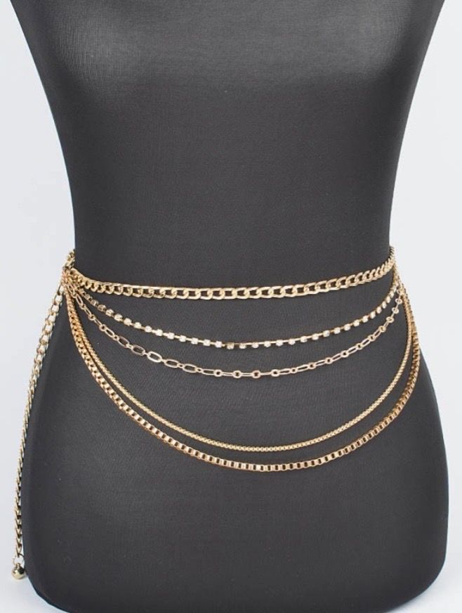 Gold Or Silver Chain Belt