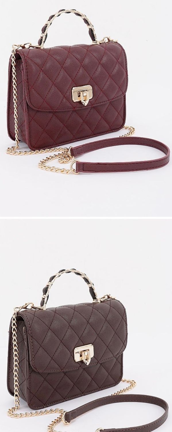 Brown Or Burgundy Crossbody Bag