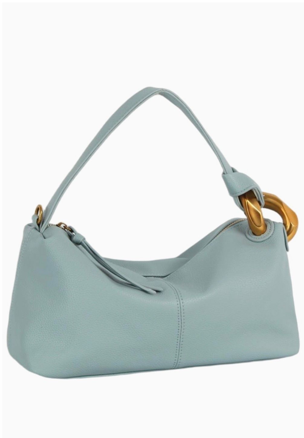 Baby Blue Gold Detail Bag