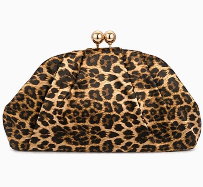 Leopard Print Clutch Bag