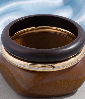 Black-Brown Bangles Set