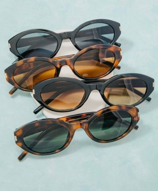 Oval Tortoise Sunglasses