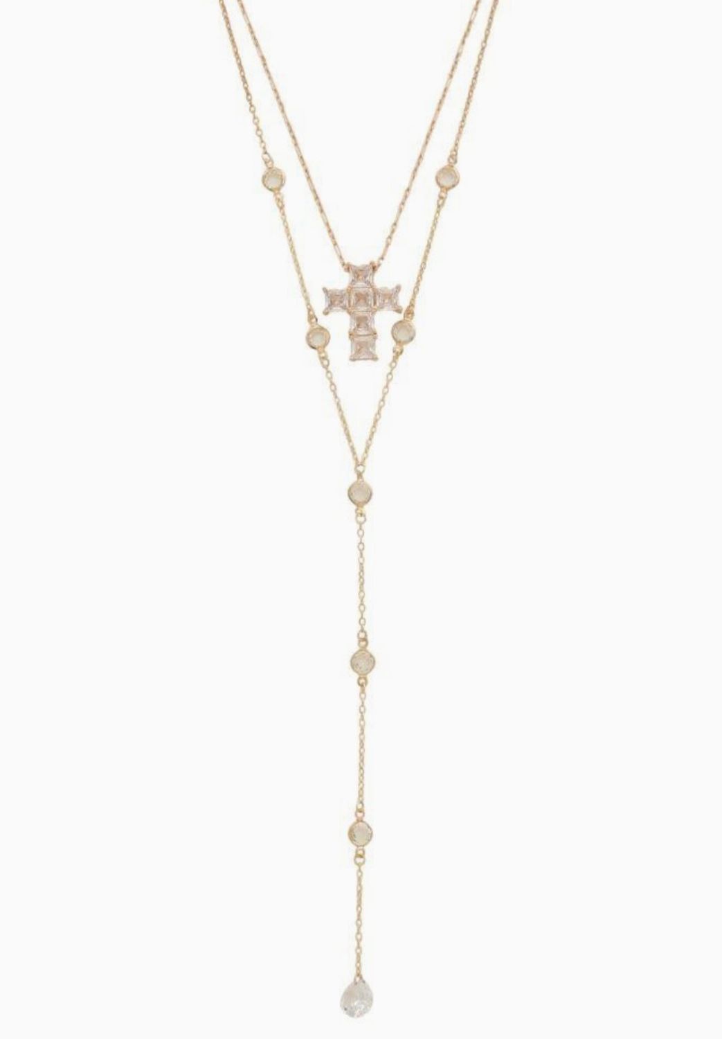 Crystal Layered Necklace