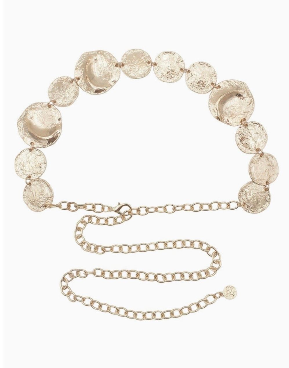 Gold Abstract Chain Belt