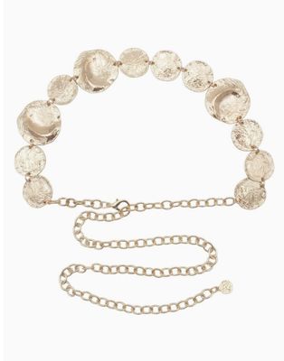 Gold Abstract Chain Belt