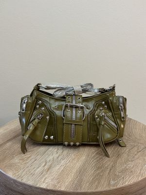 Olive Or Camel Silver Detail Crossbody Bag