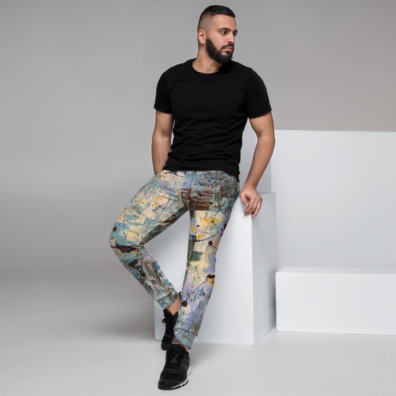 CMORRE Art-Drip Camo Men&#39;s Joggers