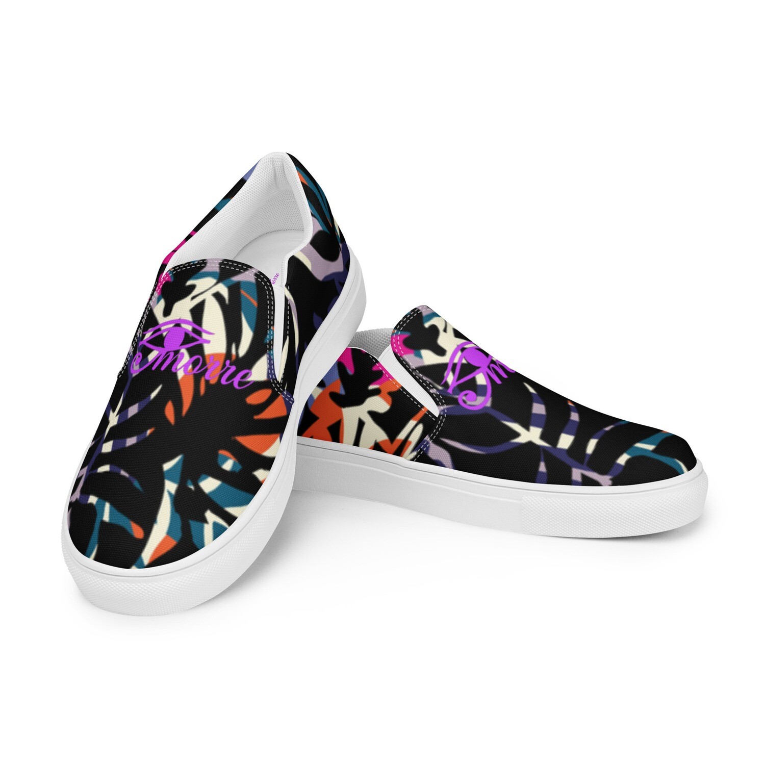 CMORRE TM Men’s slip-on canvas shoes, Size: 5