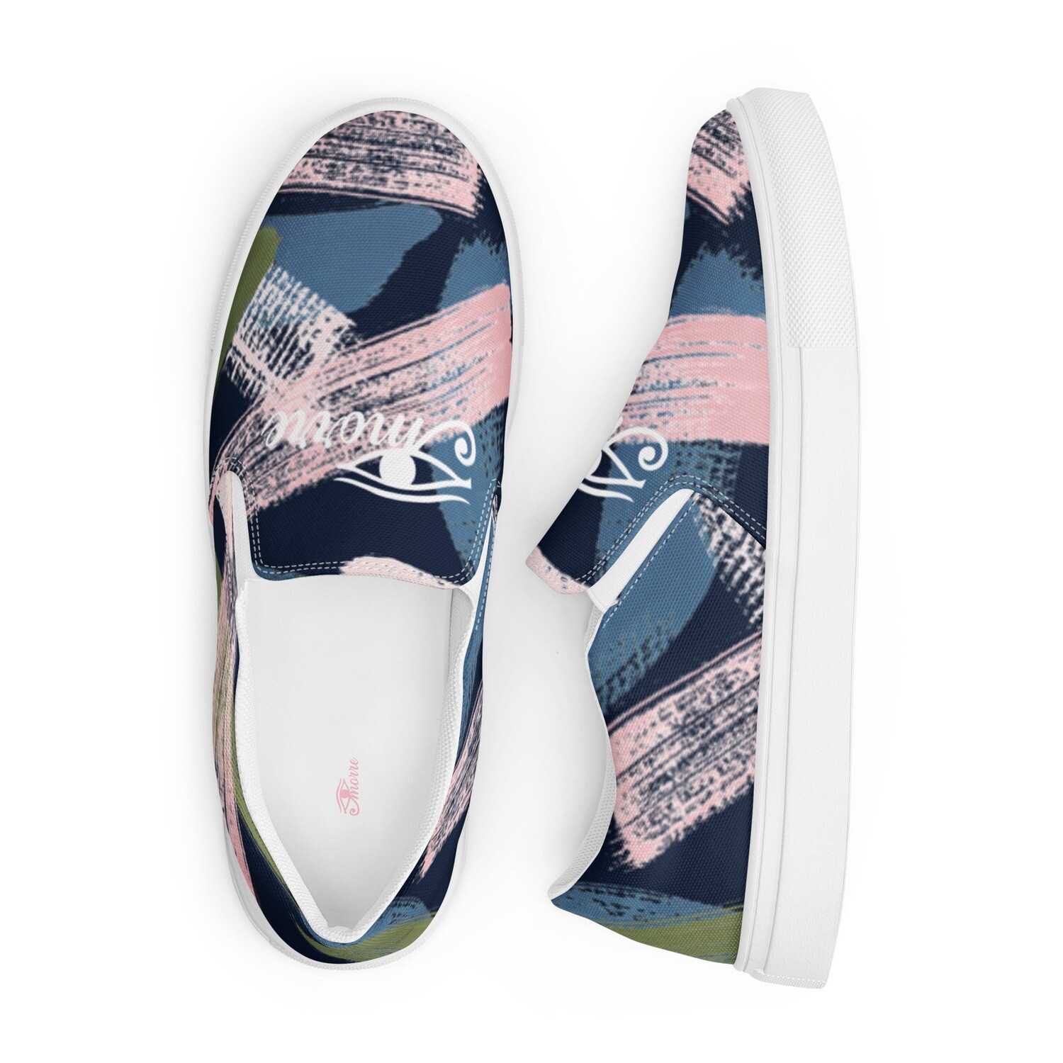 CMORRE PS Men’s slip-on canvas shoes, Size: 5