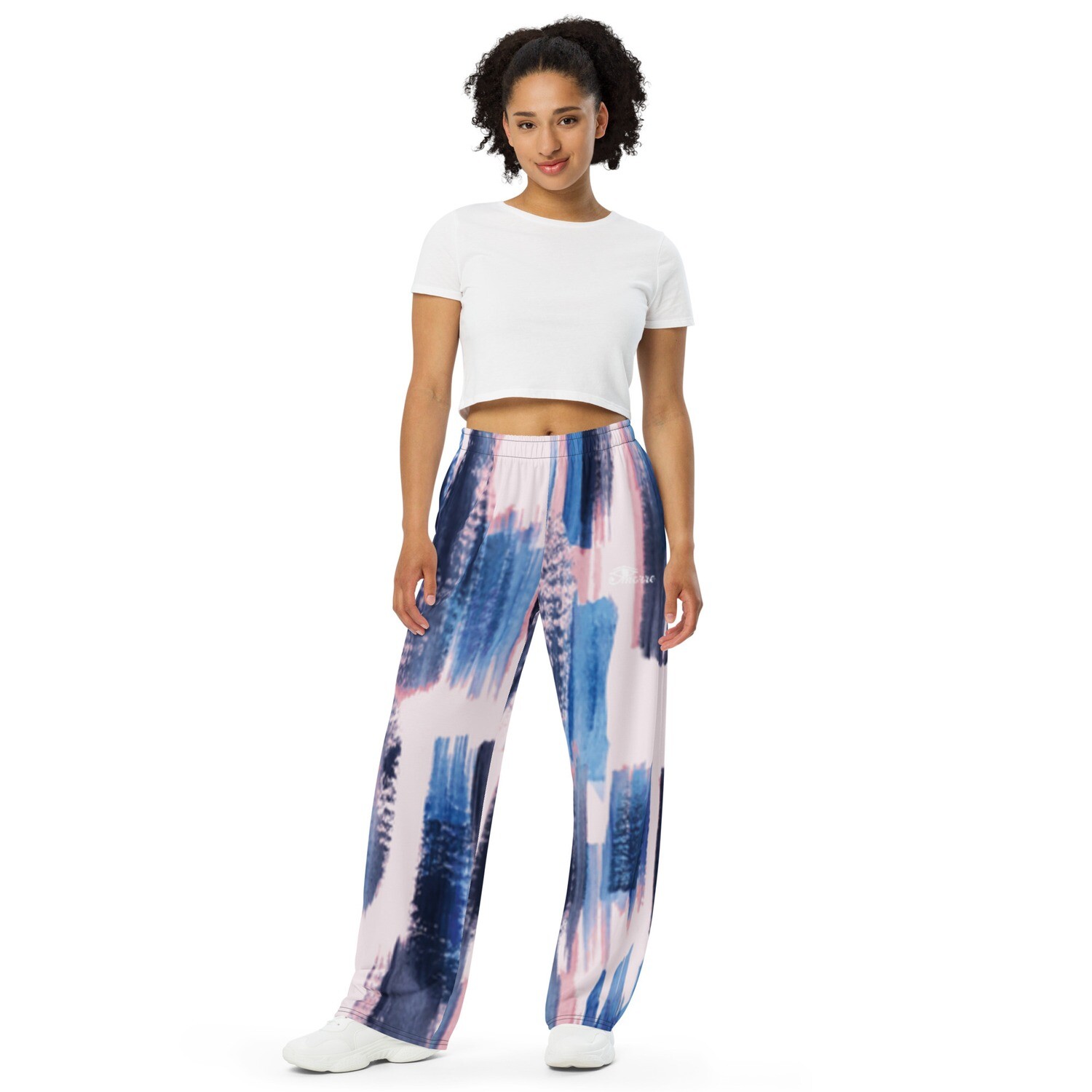 CMORRE Pressure AOP unisex wide-leg pants, Size: 2XS