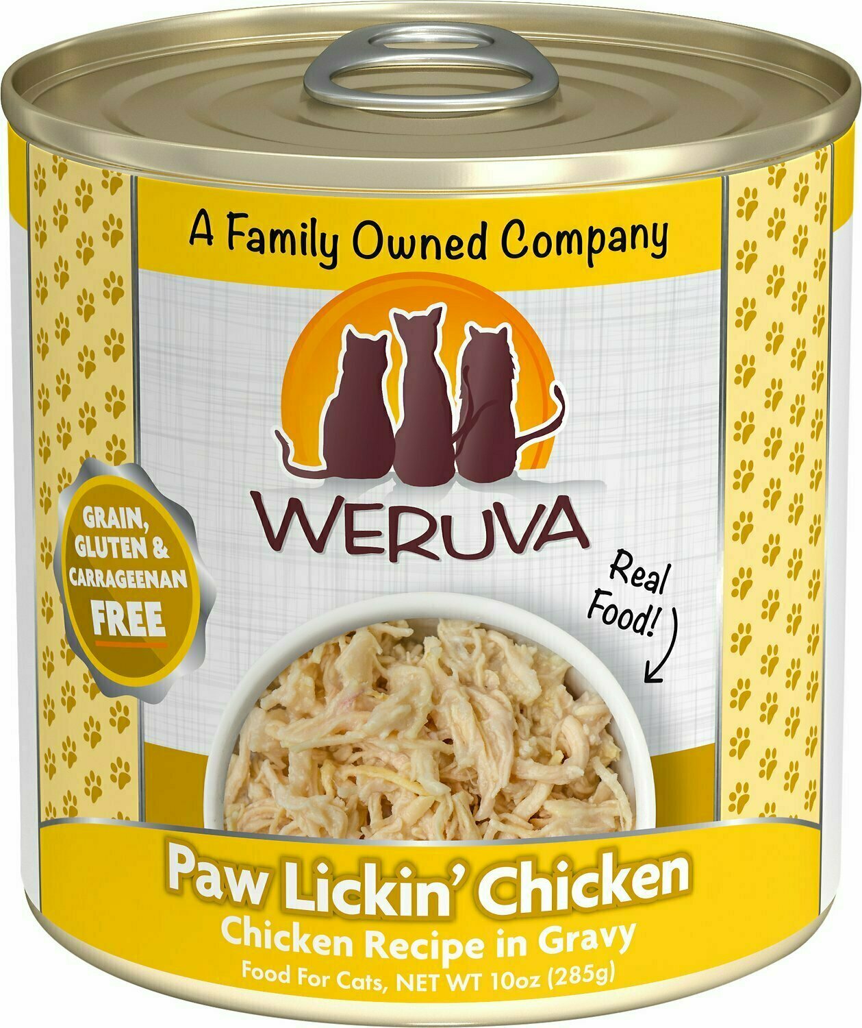 Weruva Cat Classic Paw Lickin' Chicken in Gravy Grain-Free Wet Cat Food - 10 oz.