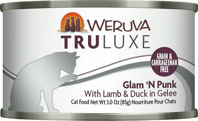 Weruva Cat Truluxe Glam 'N Punk with Lamb &amp; Duck in Gelee Grain-Free Wet Cat Food - 6 oz.