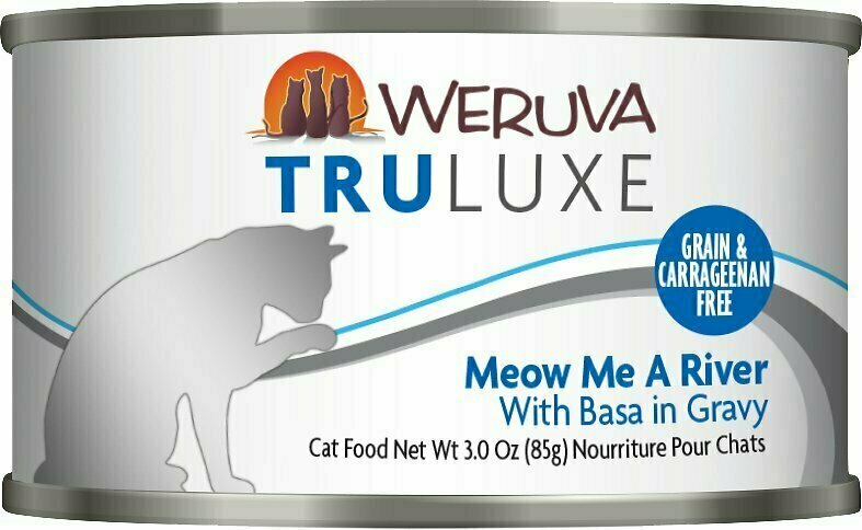Weruva Cat Truluxe Meow Me A River with Basa in Gravy Grain-Free Wet Cat Food - 3 oz.