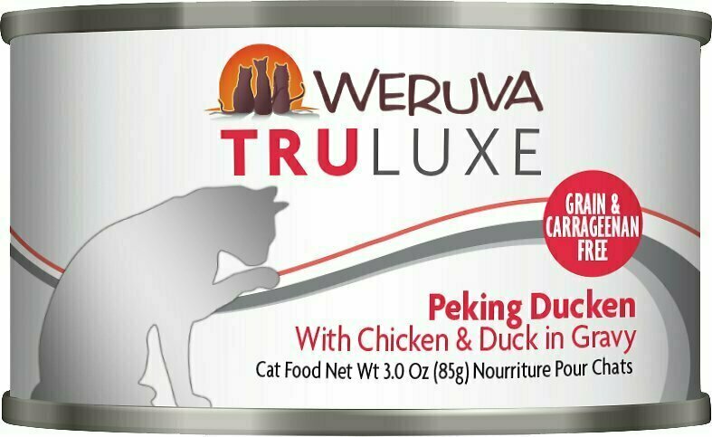 Weruva Cat Truluxe Peking Ducken with Chicken &amp; Duck in Gravy Grain-Free Wet Cat Food - 3 oz.