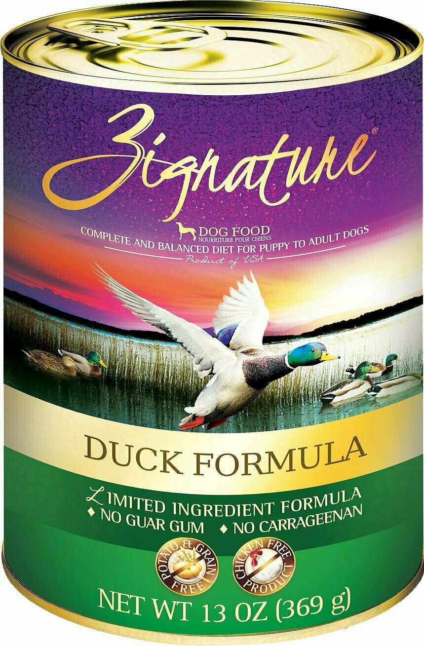 Zignature Duck Limited Ingredient Formula Grain-Free Canned Dog Food - 13 oz.