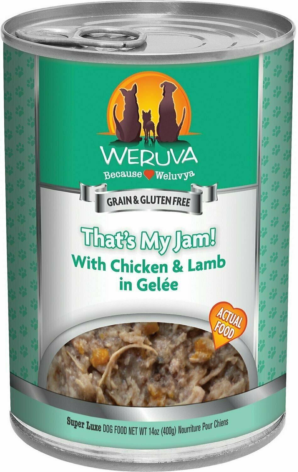Weruva Dog Classic That&#39;s My Jam! With Chicken &amp; Lamb in Gelee Grain-Free Wet Dog Food - 5.5 oz.