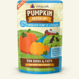 Weruva Patch Up Pumpkin with Coconut Oil &amp; Flaxseeds - Supports Healty Digestion for Cats and Dogs - 2.08 oz. Pouch (Case of 12)