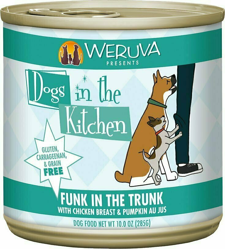 Weruva Dogs in the Kitchen Funk in the Trunk with Chicken Breast &amp; Pumpkin Au Jus Grain-Free Wet Dog Food - 10 oz. can