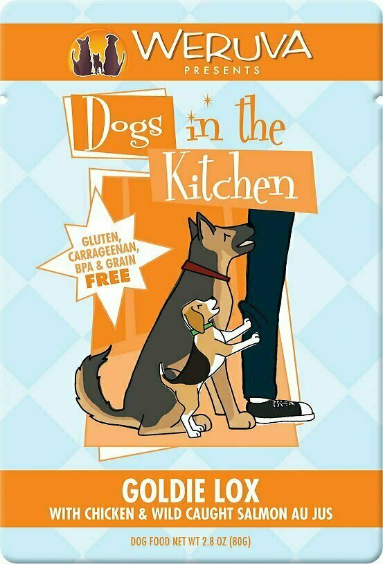 Weruva Dogs in the Kitchen Goldie Lox with Chicken &amp; Wild Caught Salmon Au Jus Grain-Free Wet Dog Food - 2.8 oz.